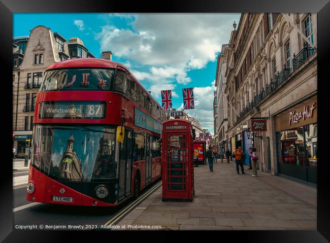 London Street photography Framed Print by Benjamin Brewty