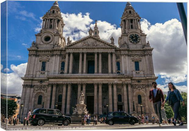 St Paul's Cathedral Canvas Print by Benjamin Brewty