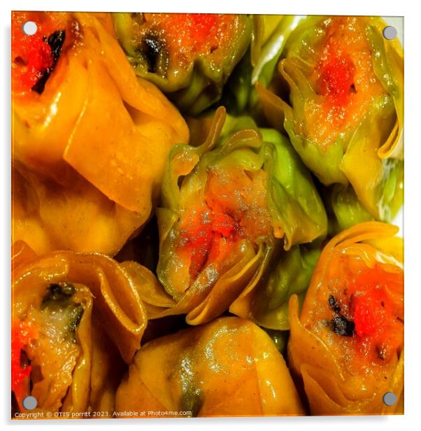 Dumplings (Chinese Dim Sum) Acrylic by OTIS PORRITT