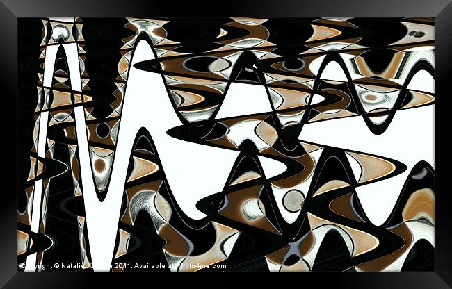 Wave Abstract III Framed Print by Natalie Kinnear
