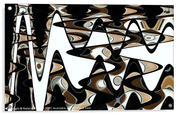 Wave Abstract III Acrylic by Natalie Kinnear