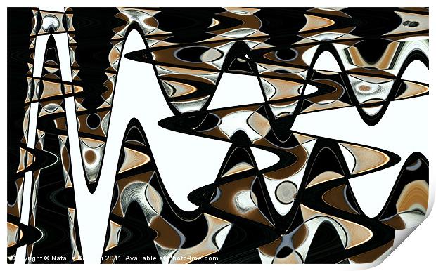Wave Abstract III Print by Natalie Kinnear