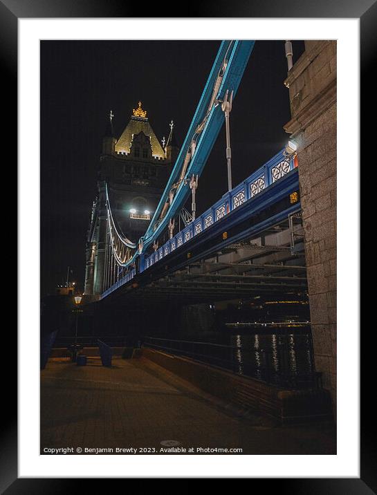 Tower bridge  Framed Mounted Print by Benjamin Brewty