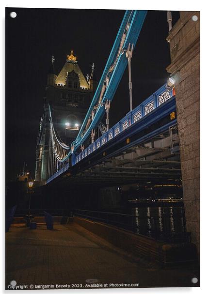 Tower bridge  Acrylic by Benjamin Brewty