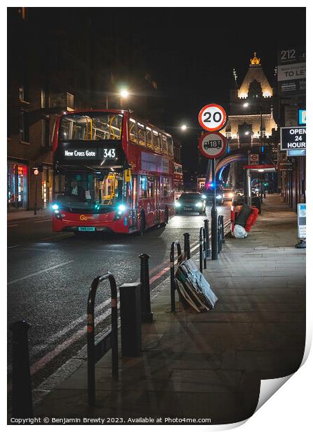 London Street Photography Print by Benjamin Brewty