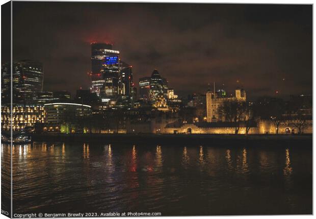 London Skyline  Canvas Print by Benjamin Brewty