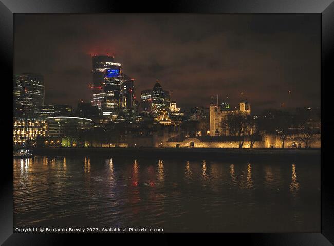 London Skyline  Framed Print by Benjamin Brewty