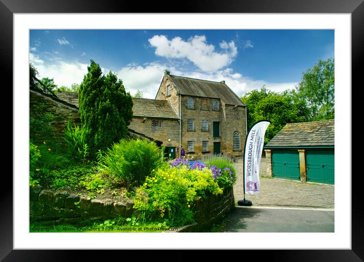 Worsbrough Mill Barnsley  Framed Mounted Print by Alison Chambers