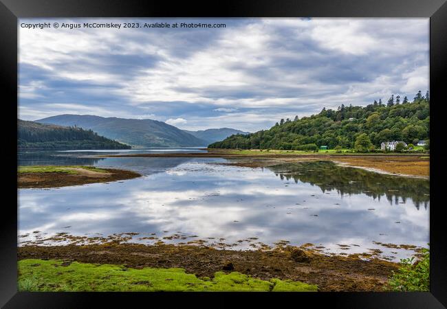 Loch Sunart on the Ardnamurchan Peninsula Framed Print by Angus McComiskey