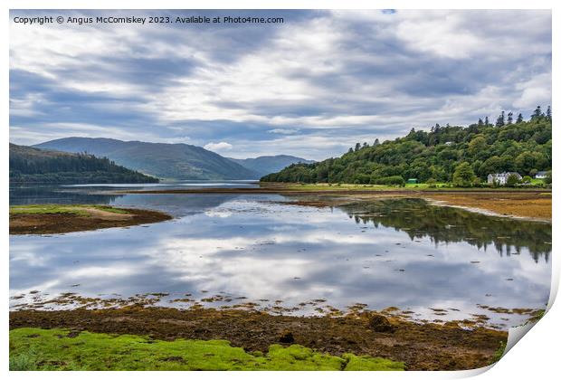 Loch Sunart on the Ardnamurchan Peninsula Print by Angus McComiskey