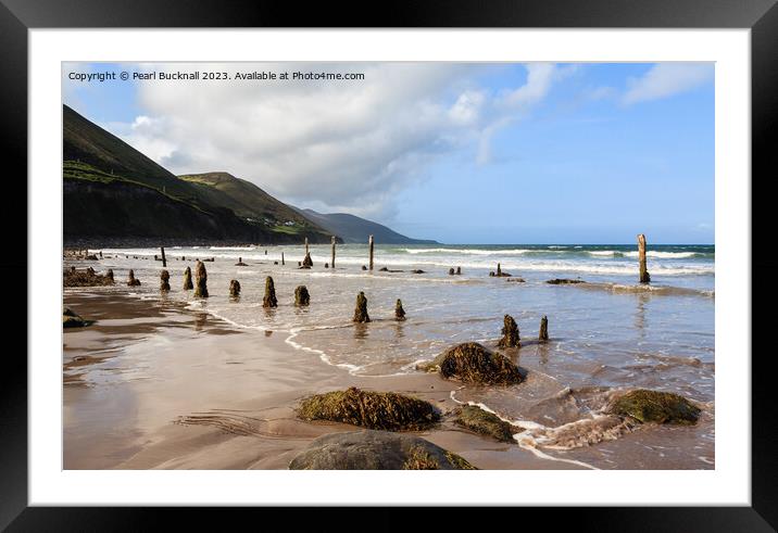 Ross Strand on Ring of Kerry Ireland Framed Mounted Print by Pearl Bucknall