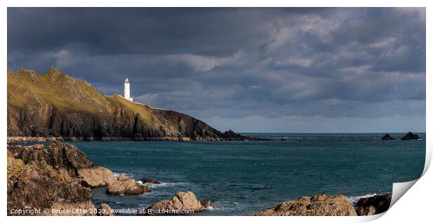 Start Point Lighthouse Panorama Print by Bruce Little