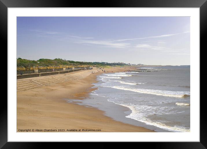 Skegness Beach Framed Mounted Print by Alison Chambers