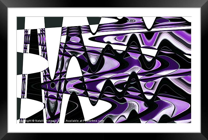 Purple Wall Art Framed Mounted Print by Natalie Kinnear