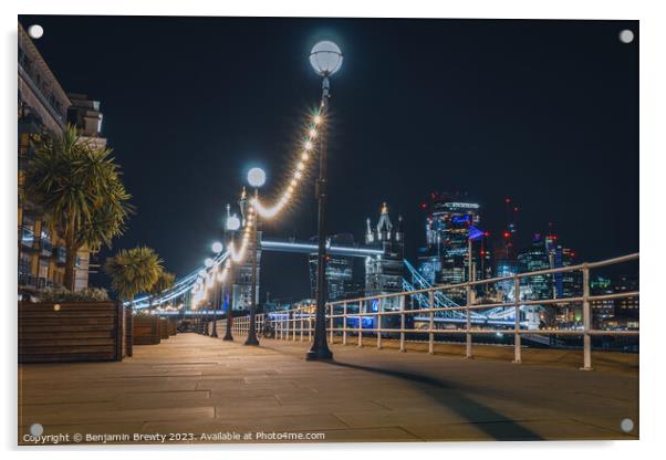 Tower Bridge Acrylic by Benjamin Brewty