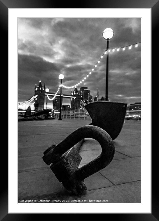 Tower Bridge Framed Mounted Print by Benjamin Brewty