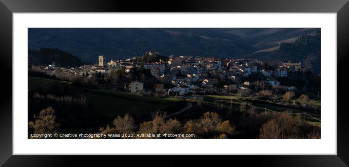 Borello and Rosello Landscapes_The Abruzzo, Italy Framed Mounted Print by Creative Photography Wales