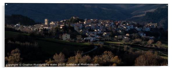 Borello and Rosello Landscapes_The Abruzzo, Italy Acrylic by Creative Photography Wales