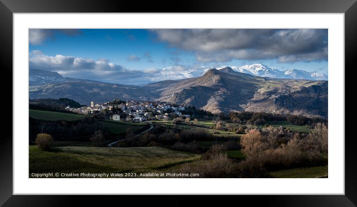 Borello and Rosello Landscapes_The Abruzzo, Italy Framed Mounted Print by Creative Photography Wales