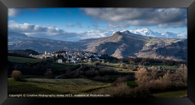 Borello and Rosello Landscapes_The Abruzzo, Italy Framed Print by Creative Photography Wales