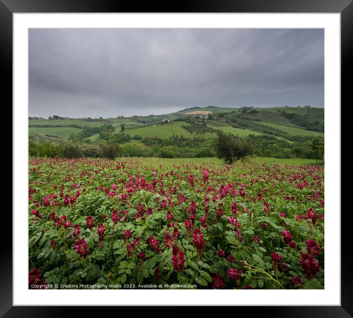 Casoli Landscapes, The Abruzzo, Italy Framed Mounted Print by Creative Photography Wales