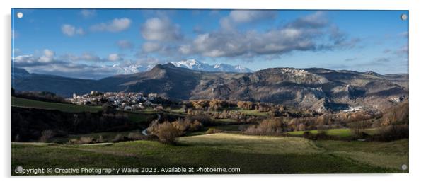 Borello and Rosello Landscapes_The Abruzzo, Italy Acrylic by Creative Photography Wales