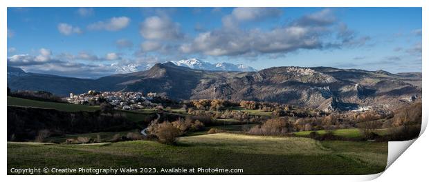 Borello and Rosello Landscapes_The Abruzzo, Italy Print by Creative Photography Wales