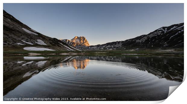 Gran Sasso National Park, The Abruzzo, Italy Print by Creative Photography Wales
