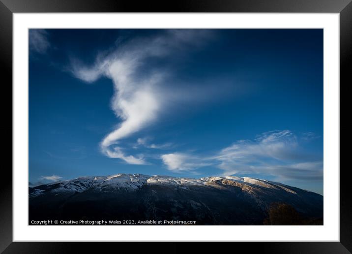 Monte Porrara ridge winter landscapes, The Abruzzo, Italy Framed Mounted Print by Creative Photography Wales