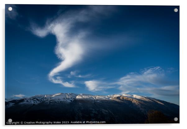 Monte Porrara ridge winter landscapes, The Abruzzo, Italy Acrylic by Creative Photography Wales
