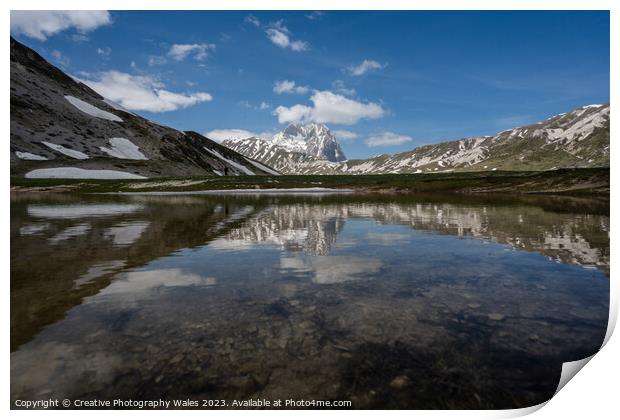 Gran Sasso National Park, The Abruzzo, Italy Print by Creative Photography Wales