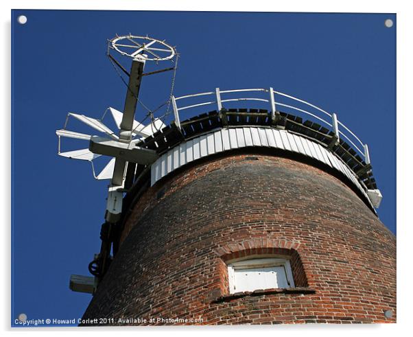 Thaxted Windmill Acrylic by Howard Corlett