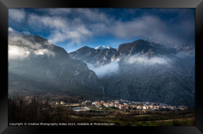 Vallone di San Martino Gorge, The Abruzzo, Italy Framed Print by Creative Photography Wales