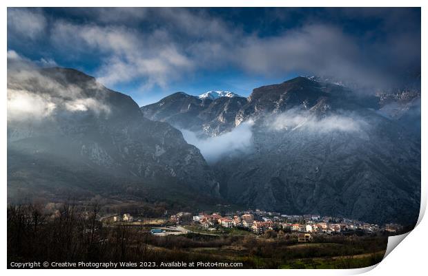 Vallone di San Martino Gorge, The Abruzzo, Italy Print by Creative Photography Wales