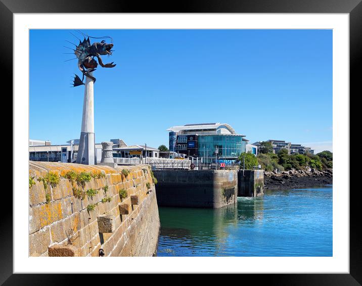 Sea Life Sculpture and National Marine Aquarium, Plymouth Framed Mounted Print by Darren Galpin