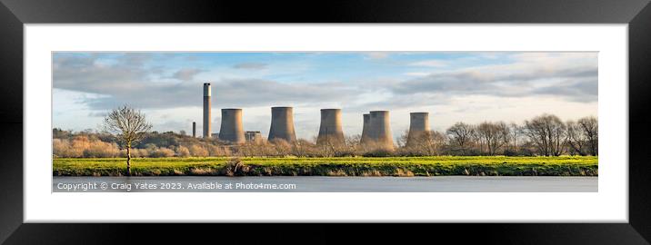 Radcliffe On Soar Power station Nottingham Framed Mounted Print by Craig Yates