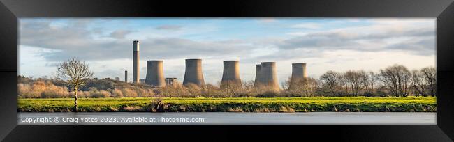Radcliffe On Soar Power station Nottingham Framed Print by Craig Yates