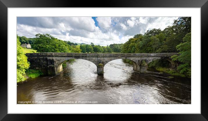 Crook o' Lune Bridge Framed Mounted Print by Philip Brookes