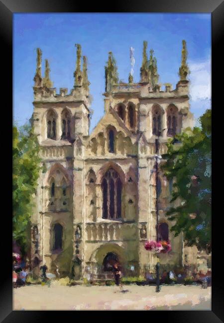 Selby Abbey Digital Art Framed Print by Glen Allen