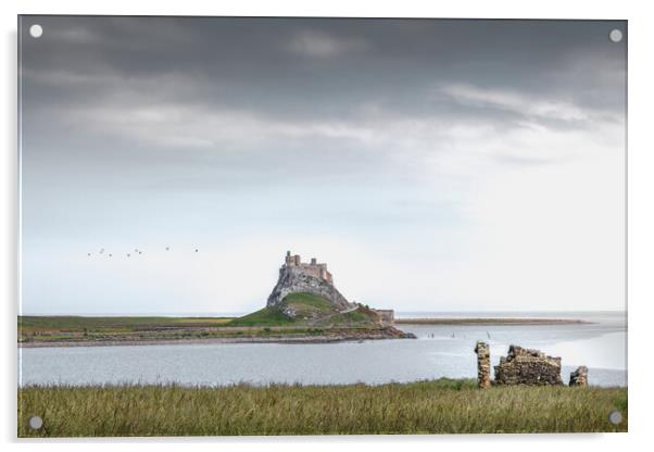 Lindisfarne Castle, Holy Island Acrylic by Mark Jones