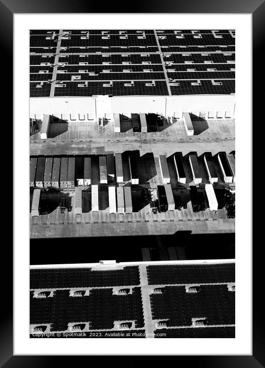 Los Angeles Global container solar power facility  Framed Mounted Print by Spotmatik 