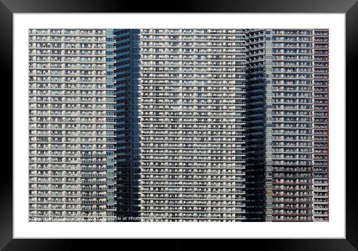 Dense living in Tokyo Framed Mounted Print by Lensw0rld 