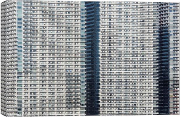 Dense urban living in Tokyo Canvas Print by Lensw0rld 