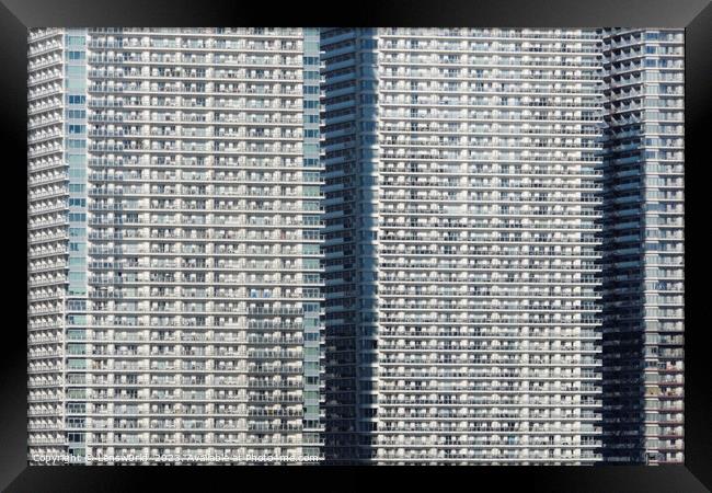 Dense urban living in Tokyo Framed Print by Lensw0rld 