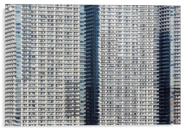 Dense urban living in Tokyo Acrylic by Lensw0rld 