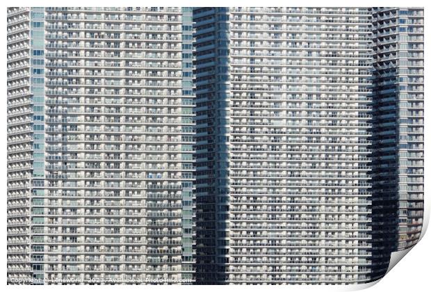 Dense urban living in Tokyo Print by Lensw0rld 