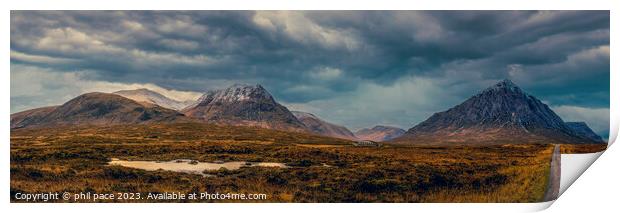 Buachaille Etive Mor Print by phil pace