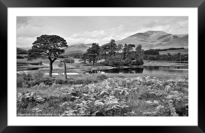 Loch Tulla in early light Framed Mounted Print by Chris Drabble