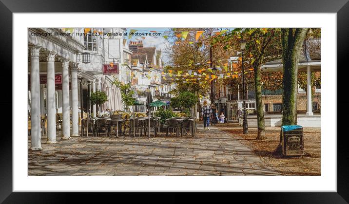 The Famous Pantiles At Royal Tunbridge Wells  Framed Mounted Print by Peter F Hunt