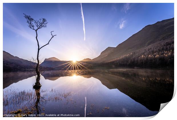 Buttermere sunrise Print by Gary Holpin